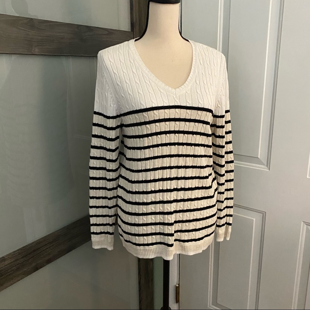 Croft & barrow - Striped knit sweater